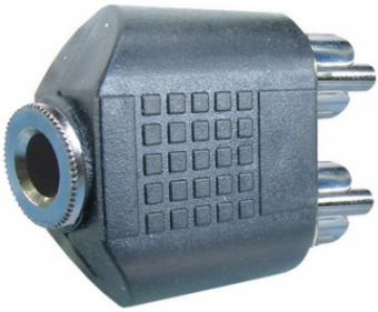 Adaptor jack mama 3,5 stereo -> 2x RCA tata