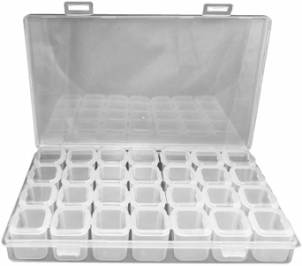 Cutie plastic, 28 compartimente - 176x112x26mm