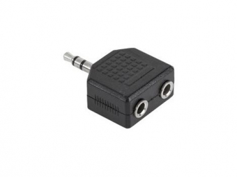 Adaptor Jack 3.5 tata la 2 x Jack 3.5 mama STEREO