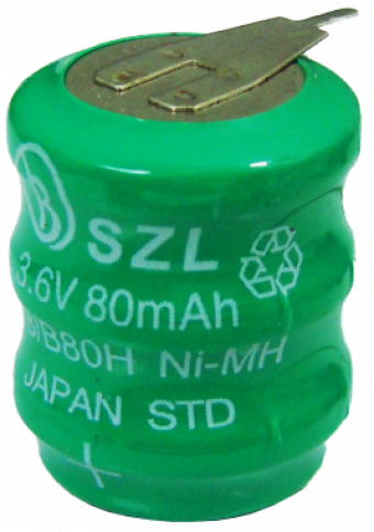Acumulator Ni-Mh, cu lamele - 3.6V 80mA