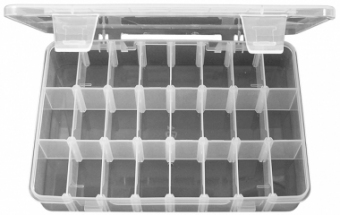 Cutie plastic, 24 compartimente - 200x145x38mm