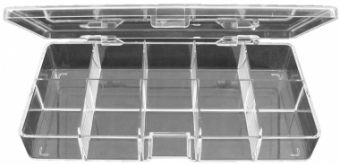 Cutie plastic, 10 compartimente - 180x95x30mm