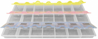 Cutie plastic, 21 compartimente - 217x123x27mm