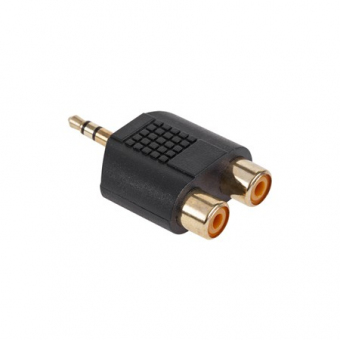 ADAPTOR 3.5 ST TATA-2xRCA MAMA GOLD