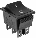 Comutator dublu ON-ON - 16A/250V - 34x31x25 mm NEGRU
